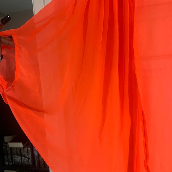 Steve Madden Neon Sheer Cover up/ Cardigan - Picture 3 of 4